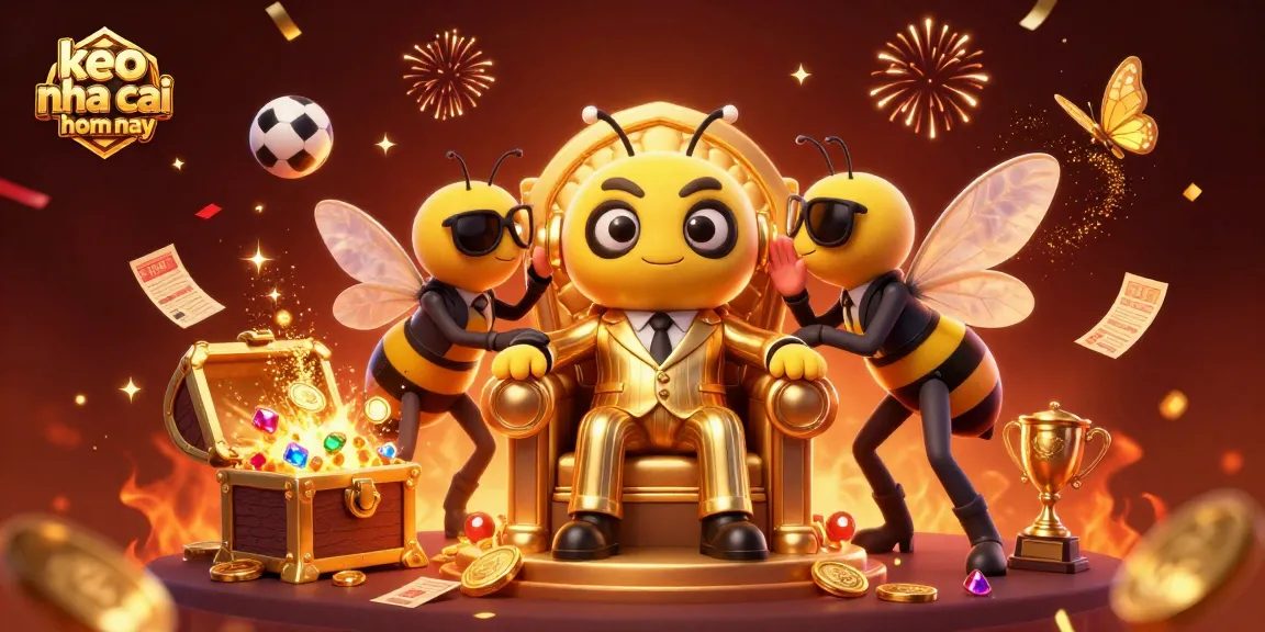 Bet on keo nha cai hom nay with a vibrant casino-themed illustration filled with action and excitement.