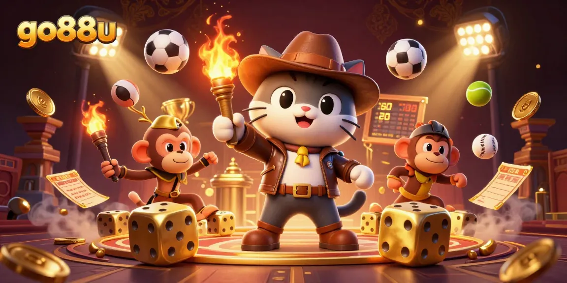 Engage in thrilling bets with go88u while exploring dynamic gaming elements and vibrant casino artifacts.